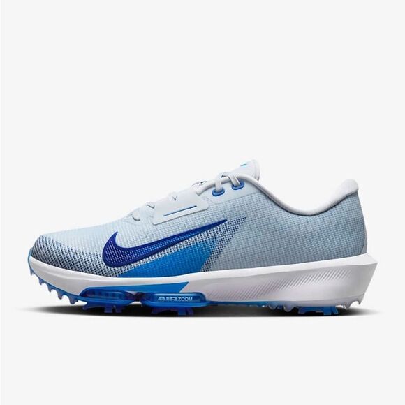 Nike Mens 11 Air Zoom Infinity Tour 2 Golf Shoes (Wide) Grey/Blue FD0218-001 - Picture 1 of 9